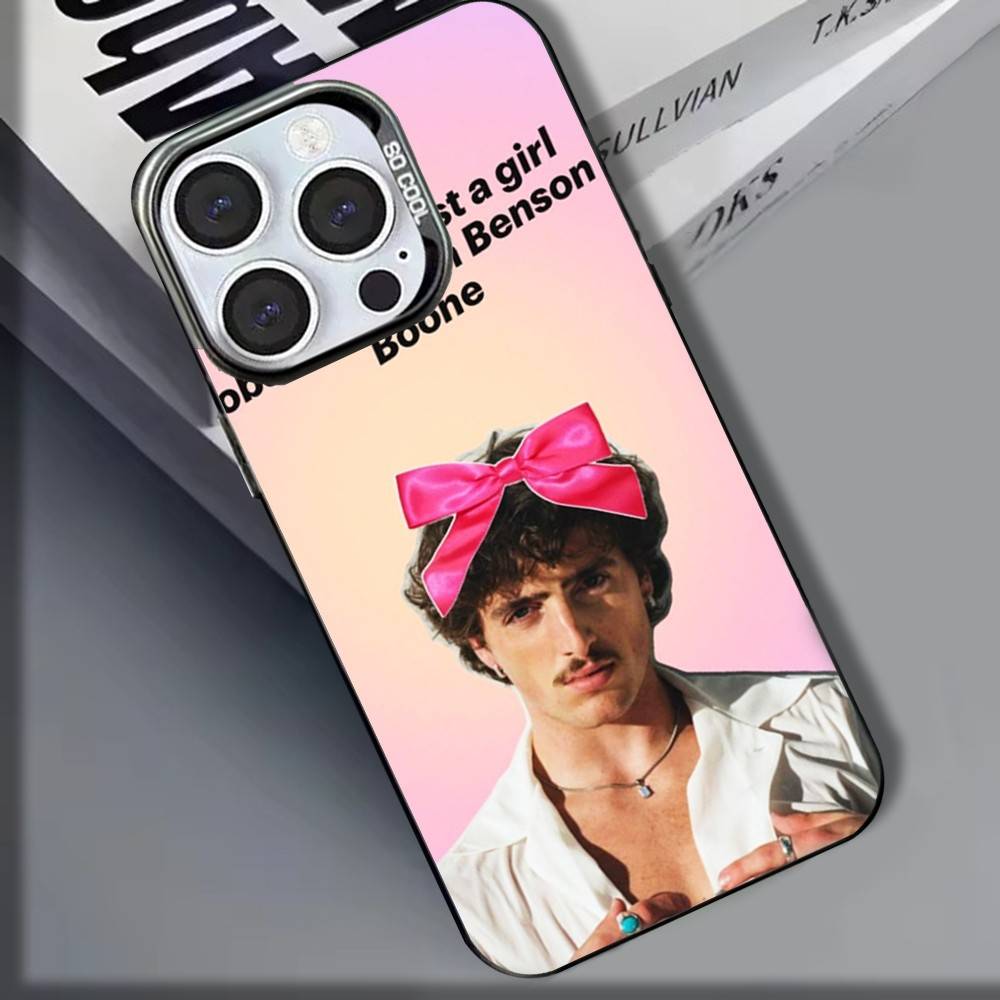 B-Benson Singer Boones Phone Case For iPhone 16,15,14,13,12,11,8,7,Pro,Max,Plus,Mini,XS,SE Shockproof Matte Cover