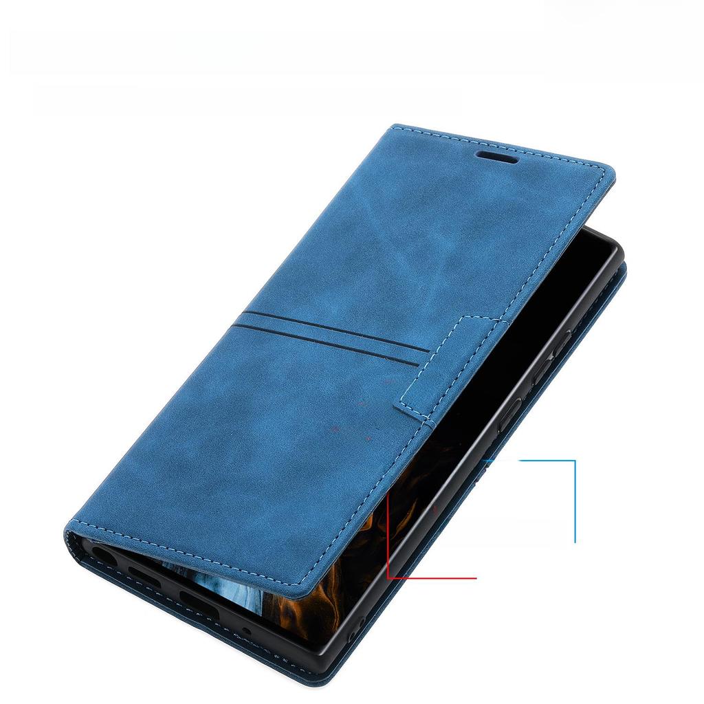 Samsung S24Ultra S23 A53 A54 Магнитный откидной чехол-подставка однотонный чехол для телефона