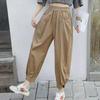 Women's Spring and Autumn Haren Trousers Female Thin Section High-waisted Loose Hundred Matching Thin Elastic Waist Casual Small Foot Haren Trousers