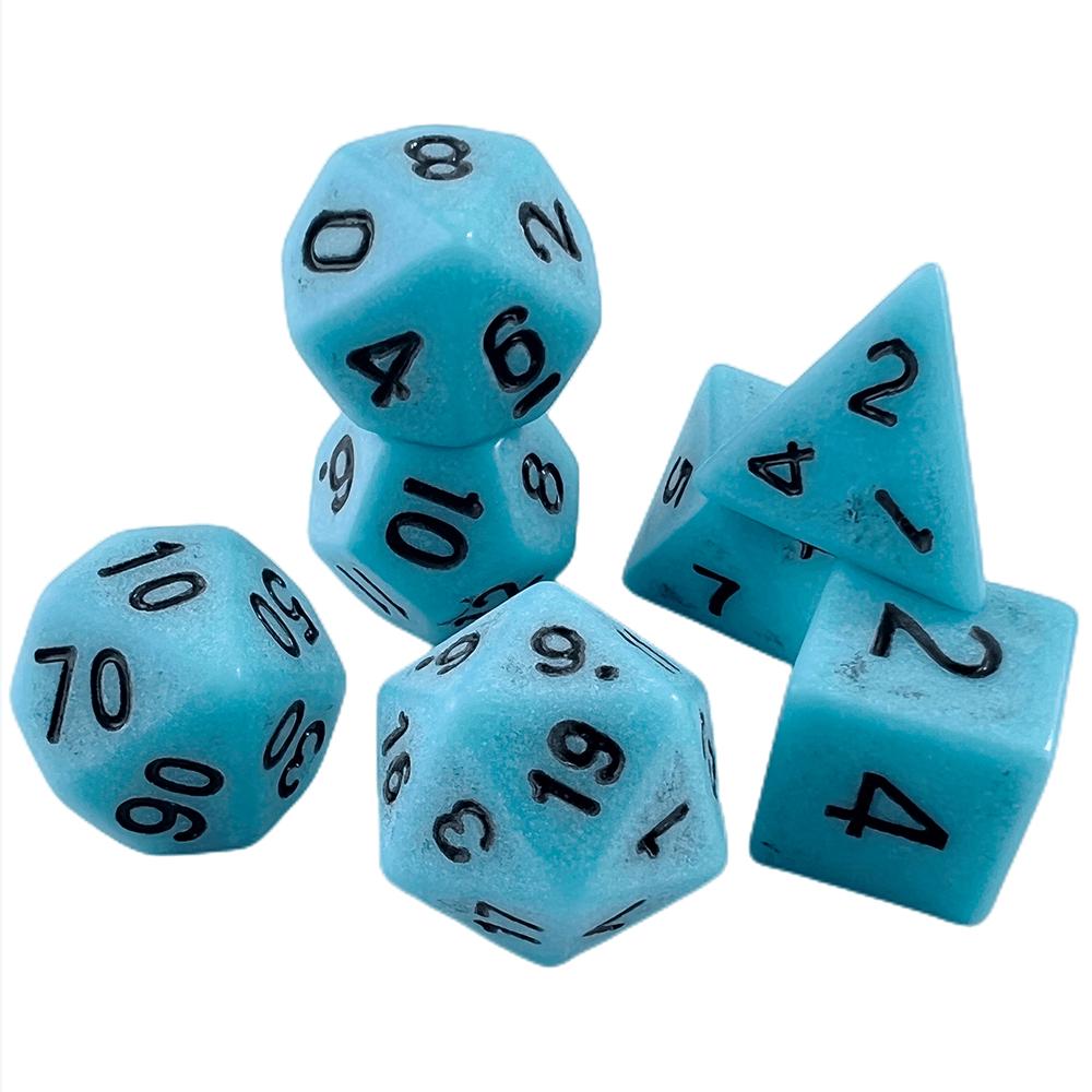 Набор игральных костей DND из 7 акриловых многогранников для настольных игр