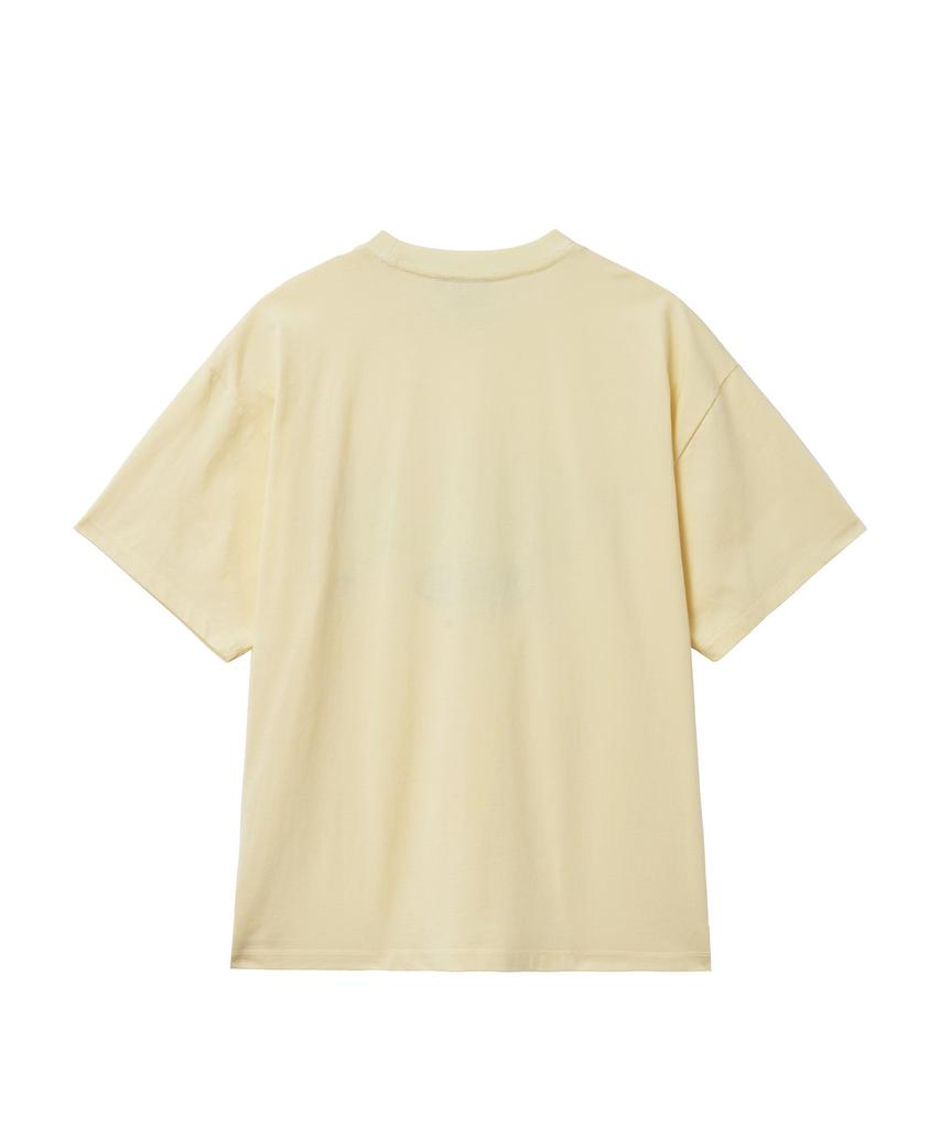 YALE Two-Tone Arch Short Sleeve T-Shirt_Yellow