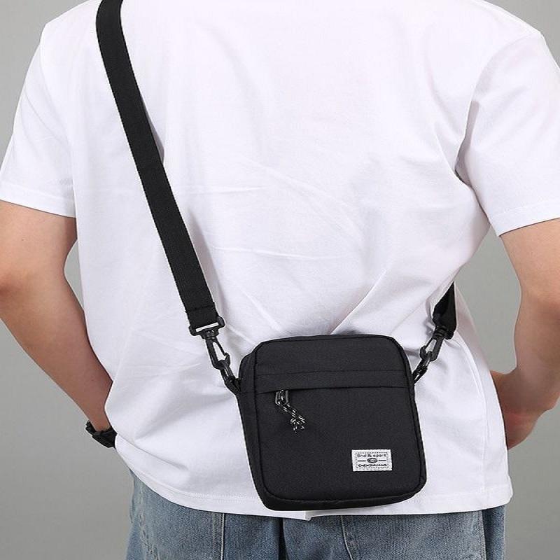 Мужская сумка-портфель, модная сумка на плечо из ткани Оксфорд, мужская повседневная диагональная сумка-кроссовер, модная ручная машина, маленькая квадратная сумка