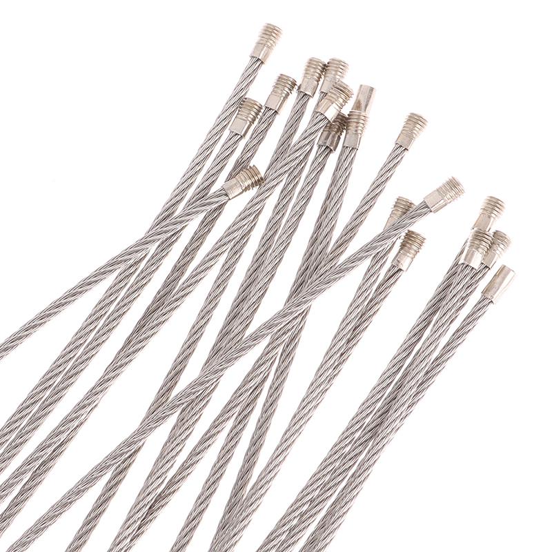 20 шт. Брелок из троса из нержавеющей стали, брелок-карабин на тросе