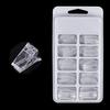 100Pcs Nail Art Forms Acrylic False Building Mold Tips + Clip Tip Extension DIY