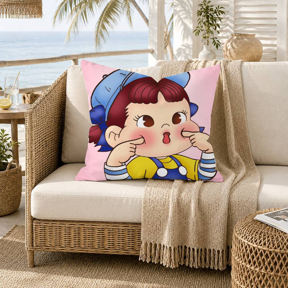 Milky Peko Chan Pillow Case for Sofa Living Room Home office Decor Protective Cover