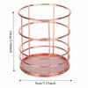 2Pcs Rose Gold Desktop Storage Basket Hollow Design Storage Container  Chopsticks Container