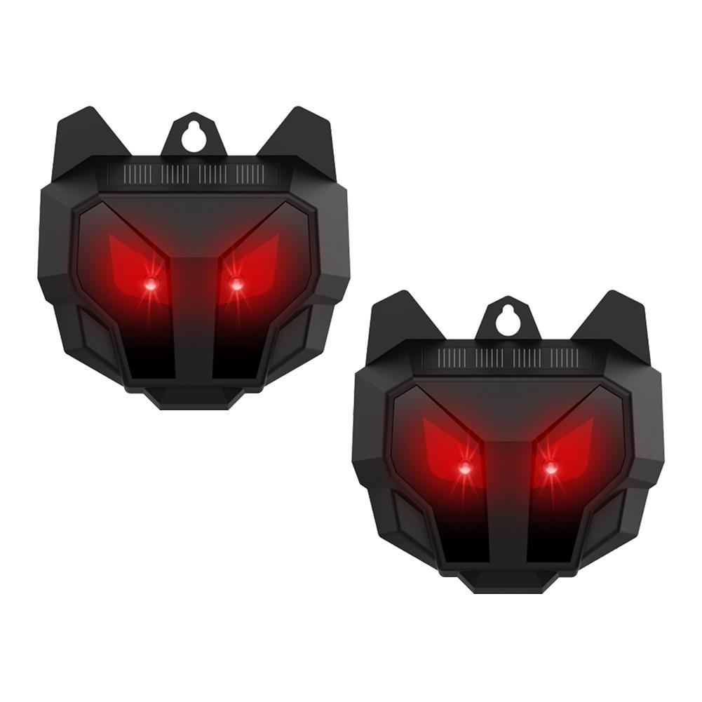 2Pcs Deer Repellent Devices Scare Animals Away Outdoor Coyote Raccoon Deterrent Wild Boar Rabbit Repeller for Skunk Deer Coyote