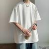 Мужская летняя футболка с круглым вырезом и коротким рукавом, повседневная дышащая однотонная футболка с коротким рукавом