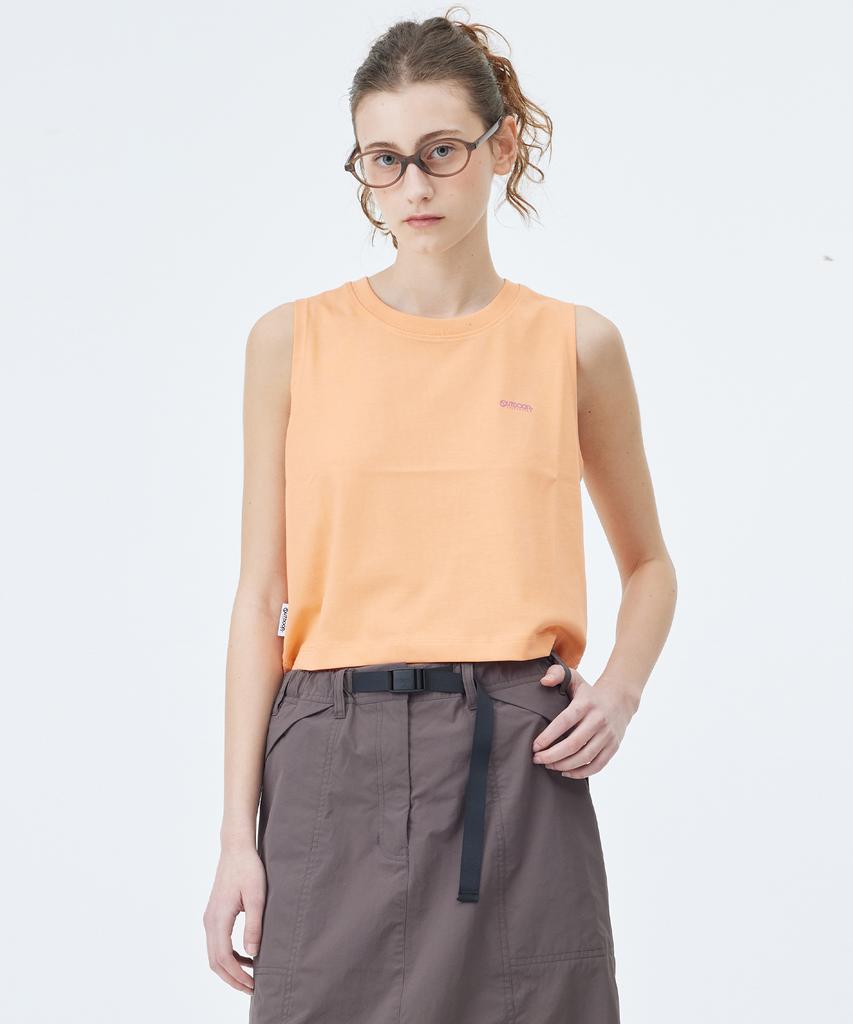OUTDOOR PRODUCTS W Basic Logo Sleeveless (Peach)