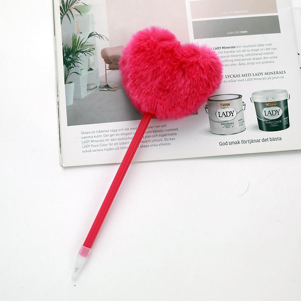 Смешная ручка-автомат в стиле каваи для детей, мальчиков и девочек, мультяшная плюшевая ручка креативного дизайна для письма, 0,5 мм, синие чернила, ручки для скрапбукинга