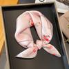 Silk Feeling Scarf Square Satin Head Scarf for Women
