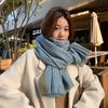 2025 Korean Imitation Cashmere Scarf Women's Autumn and Winter High-end Warm Shawl Cute Versatile Plaid Scarf