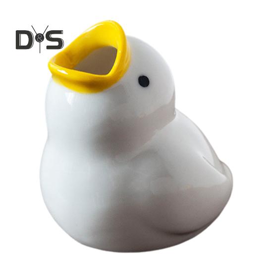 Милый держатель для зубных щеток в виде утки, высокая прочность, легко чистить, стойка для хранения зубных щеток в форме животного, украшение для ванной комнаты