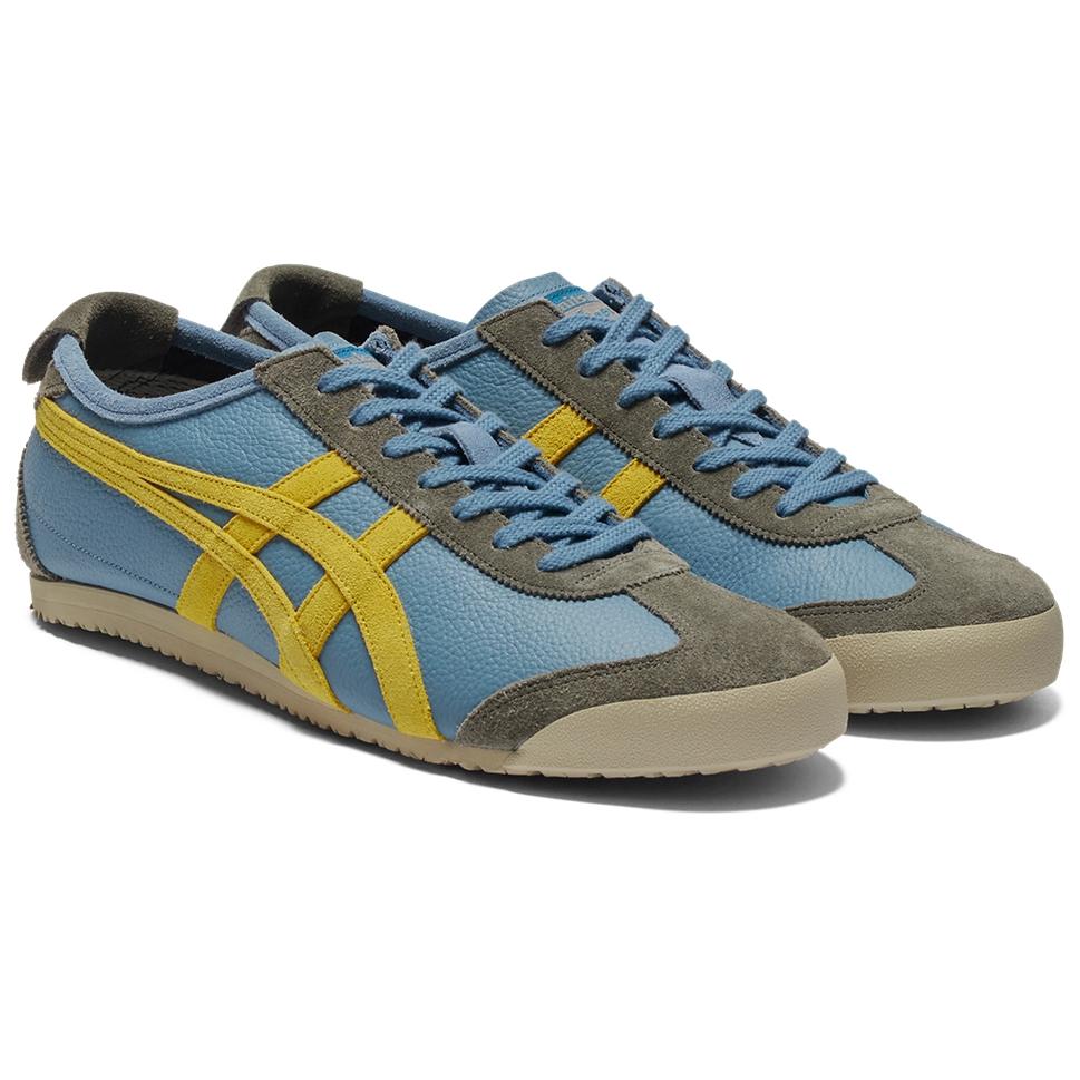 ONITSUKA TIGER Мексика 66 Винтаж светло-голубые желтые кроссовки унисекс 1183B391-401