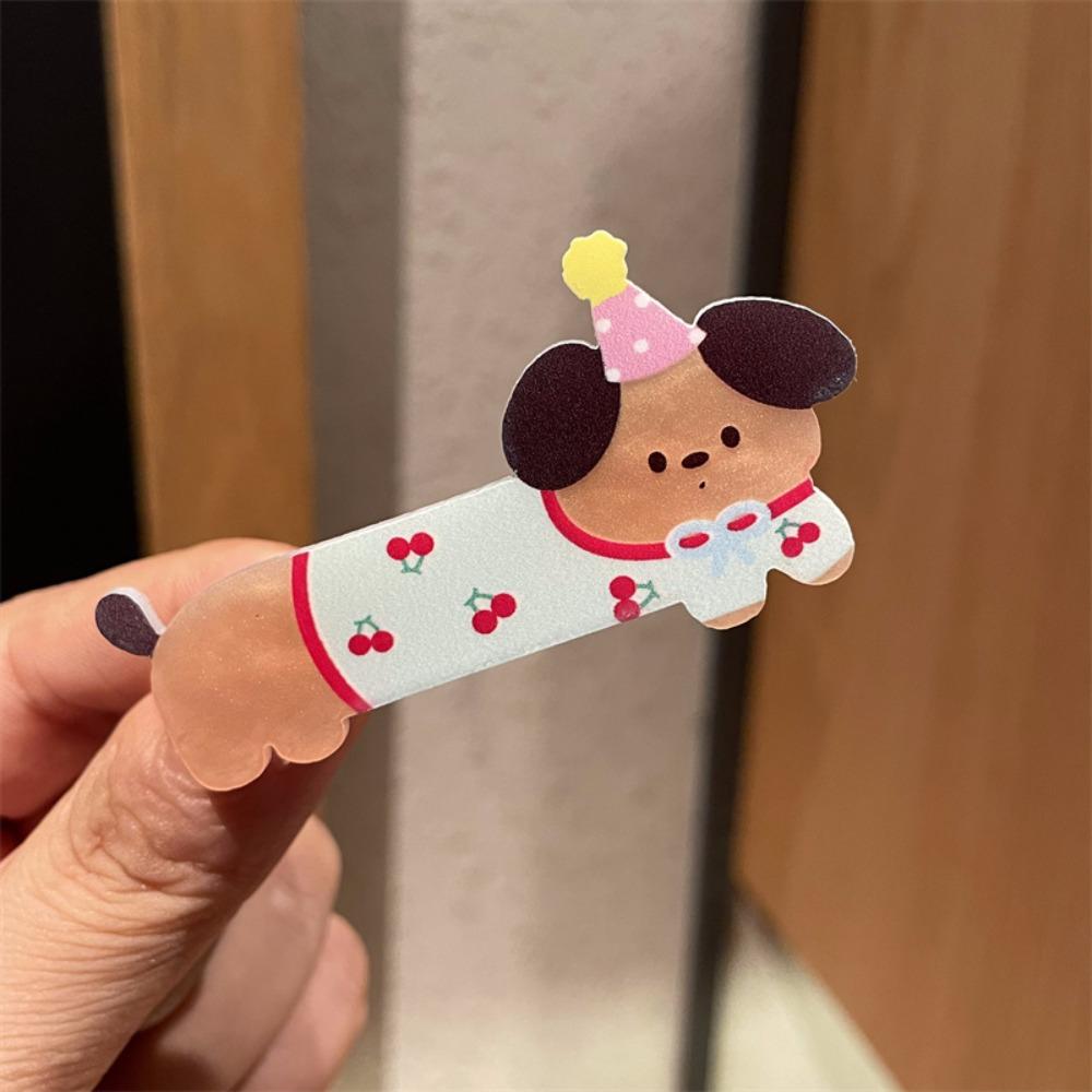 5Pcs Multicolor Puppy Hairpin Acrylic Duckbilled Clip New Cat Hair Clip Headwear