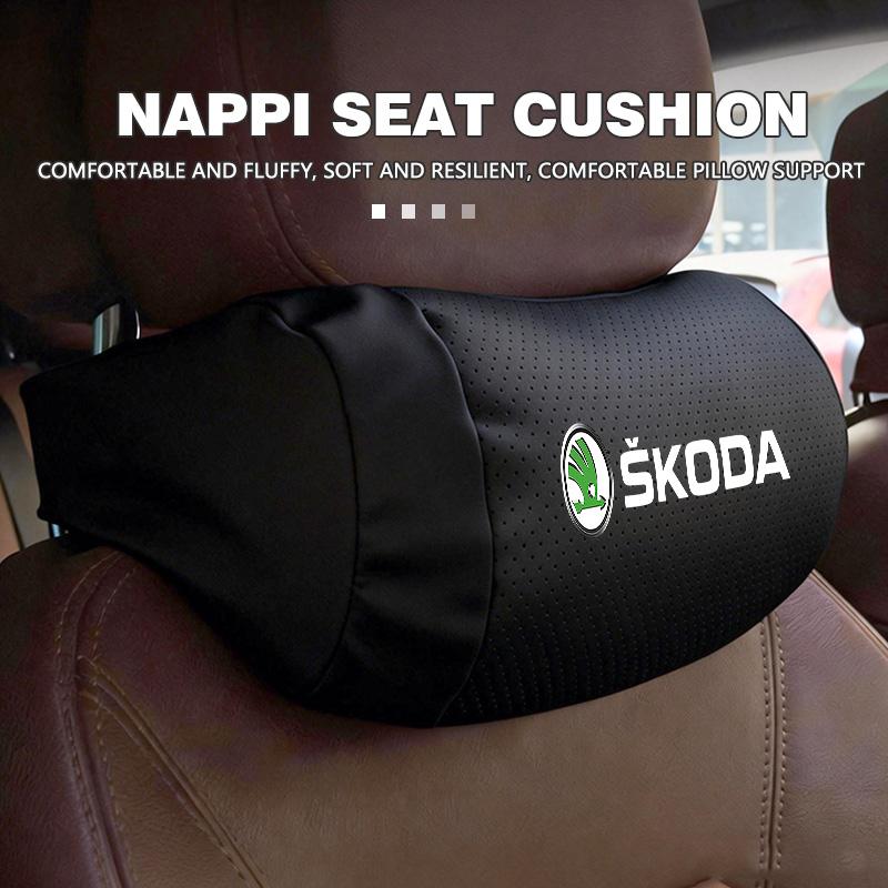 nzqdk0 Car Seat Headrest Memory Cotton Neck Pillow Auto Interior Accessories For Skoda Fabia Kamiq Superb Scala Enyaq-iV MK3 VisionS