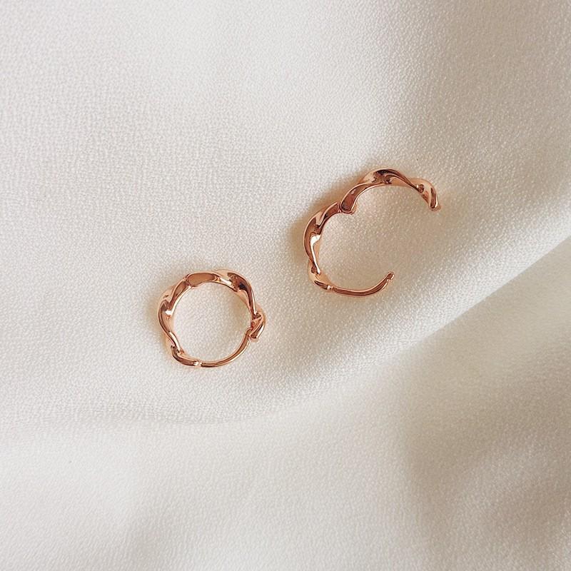 Геометрические серьги-кольца в корейском стиле: Элегантные, Универсальные Украшения для Ушей для Женщин и Студенток