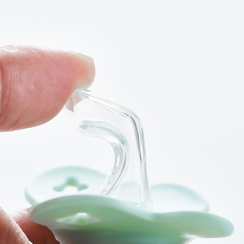 Детская соска-пустышка с крышкой в форме бабочки, круглая и плоская, силиконовая, для сна, для новорожденных, для укусов и жевания