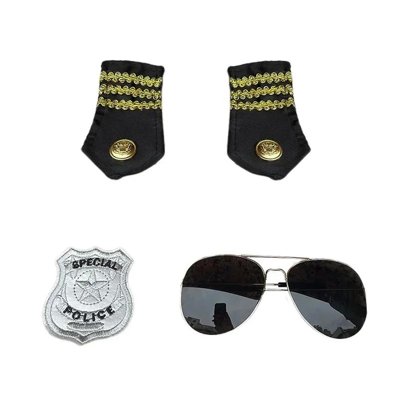 Взрослая полицейская шляпа восьмиугольная шляпа с плоским верхом ролевые забавные реквизиты США. Полицейская шляпа Аксессуар для униформы Хэллоуин Марди Гра Вечеринка