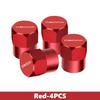 4PCS Car Logo Tire Valve Cover Alloy Wheel Tyre Stem Dust Cap Auto Exterior Accessories For Chery Omoda 5 E5 9 C3 C5 C9 FX a2