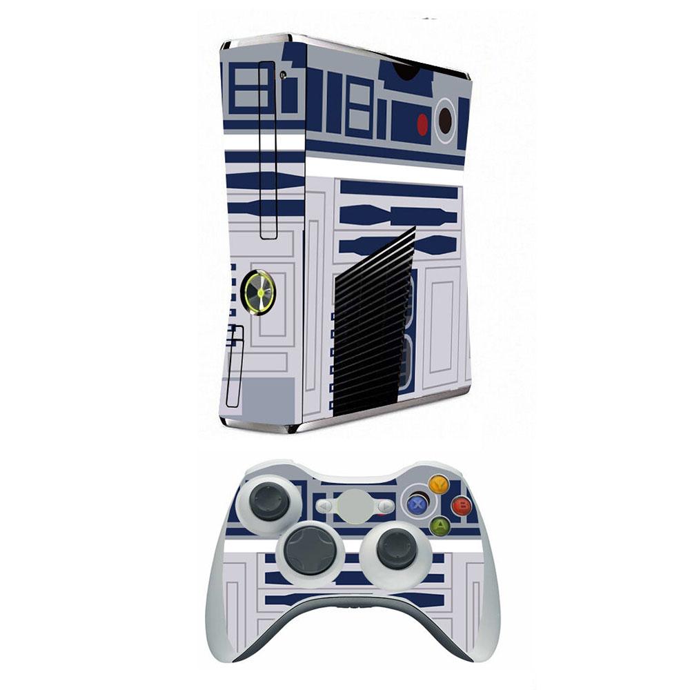 Защитная виниловая наклейка от царапин для Xbox 360 Slim и 2 наклейки для контроллеров