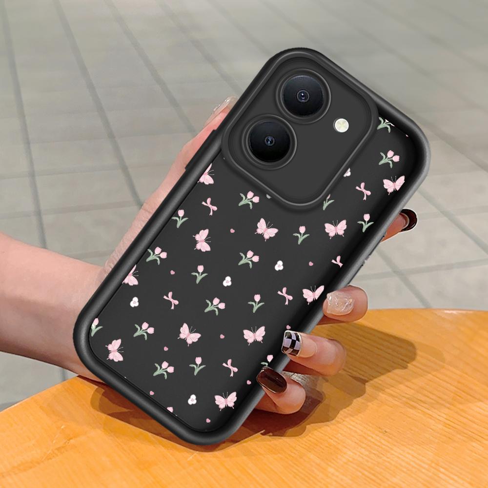 Мягкий силиконовый квадратный чехол с рисунком лестницы для телефона, полное покрытие, противоударный защитный резиновый чехол для камеры для Vivo