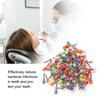 100Pcs Dental Polisher Nylon Teeth Polishing Brush  Dental Supply with Storage BoxMixed Color