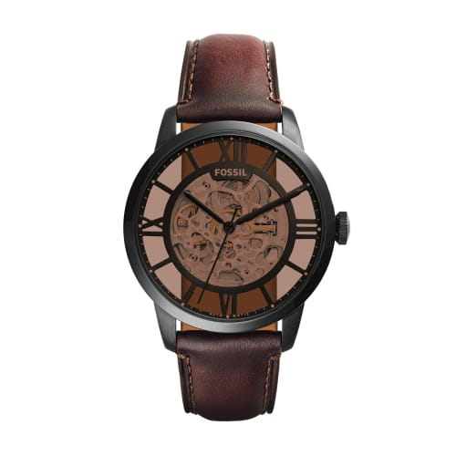 Fossil TOWNSMAN ME3098 Men's Automatic Watch, Brown, Officially Imported