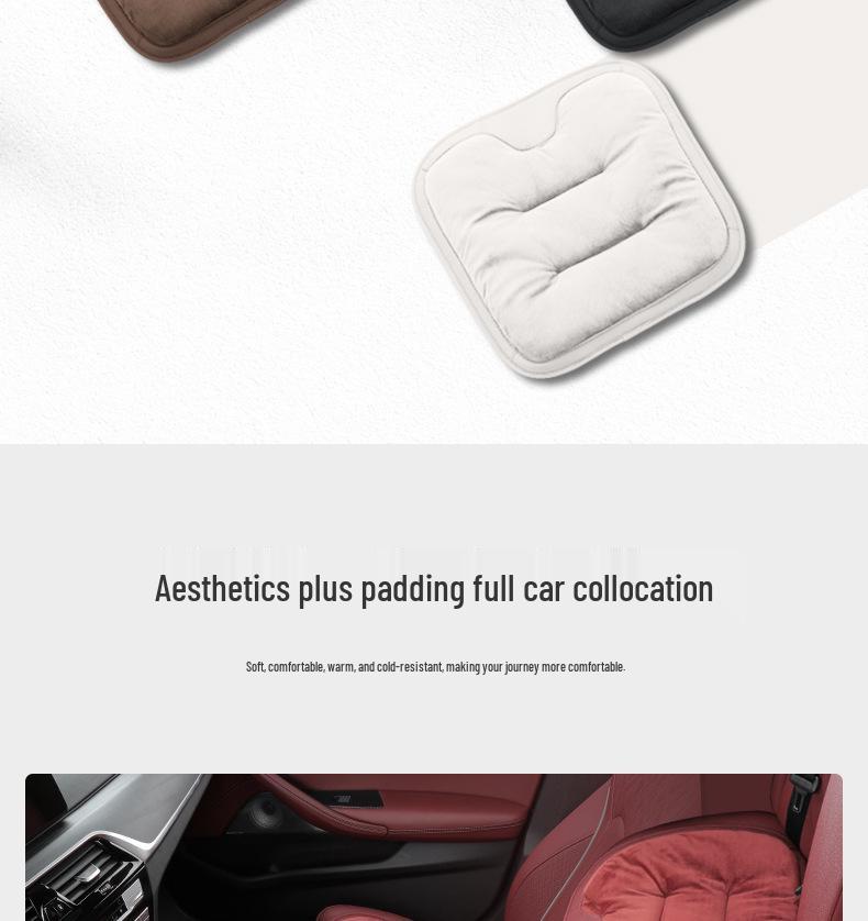 Infiniti QX6 Plush Heated Seat Cushion for Q50L, QX50, QX80, Q60, Q70 - Thick and Warm