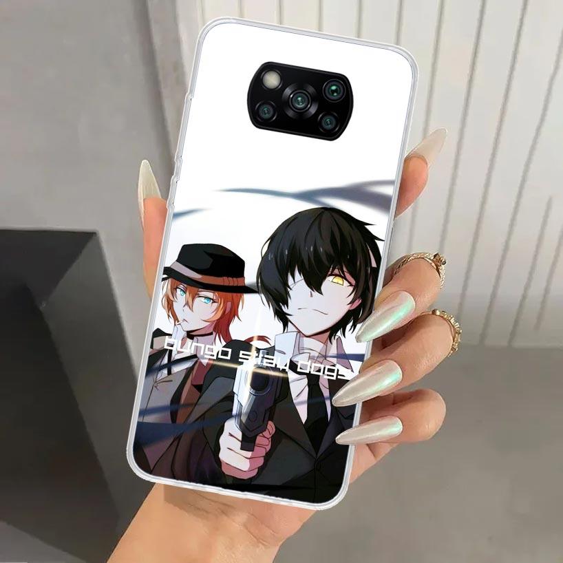 Чехол для телефона Bungo Stray Dogs Double Black для Xiaomi Poco X7 X6 X5 X4 X3 Nfc F7 Ultra F6 F5 Pro F4 GT F3 M6 M5S M4 M3 Мягкая печать