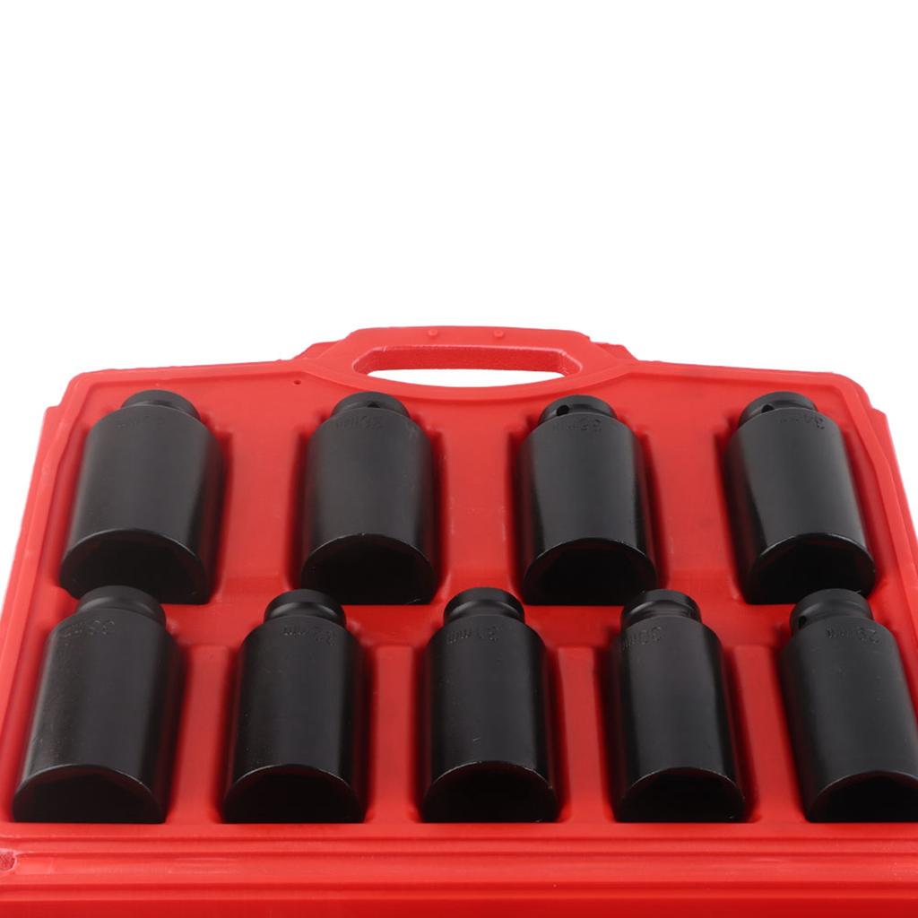 9Pcs 1 2 Inch Drive Axle Hub Nut Hex Socket Set 29mm 30mm 31mm 32mm 33mm 34mm 35mm 36mm 38mm