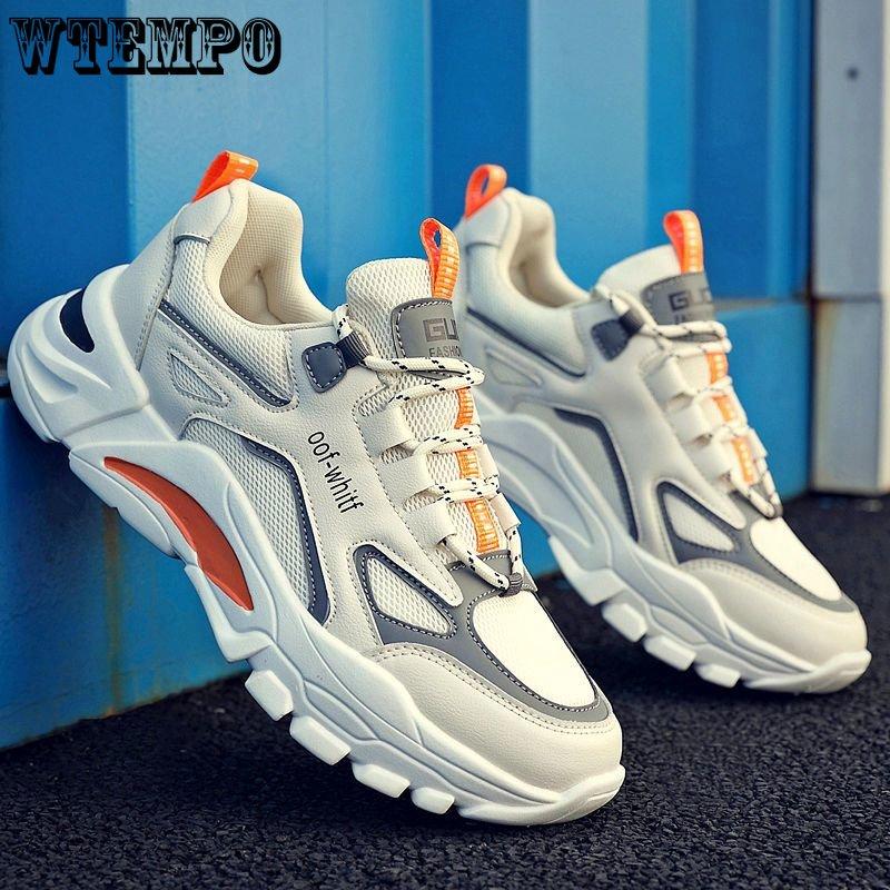 Men's Shoes Summer Dad’s Shoes Korean Trend Sports Casual Tide Shoes Breathable Running Shoes