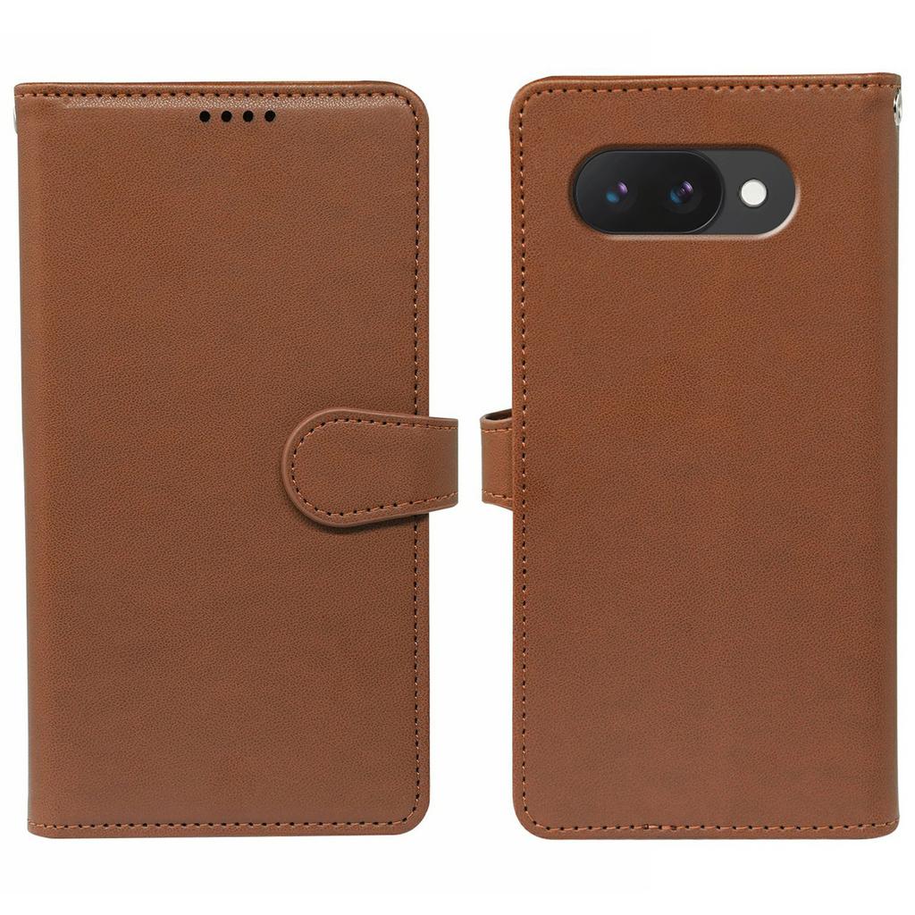 For Google Pixel 9a Case with 9 Card Slots PU Leather Stand Phone Cover