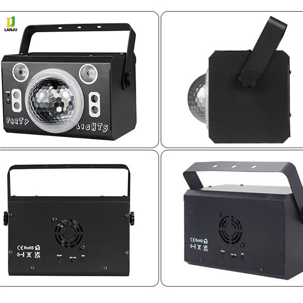 Светодиодная диско-вечеринка Magic Ball Lamp RGB Луч Лазер Мини Проекционный Светильник DMX Управление Вращающиеся DJ Огни для Домашней Игры Машины Бара Сцены