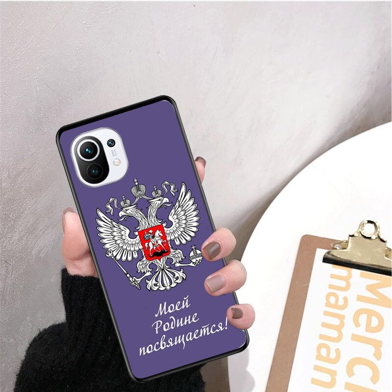 Чехол для телефона с гербом российского флага для Xiaomi 12 Mi 10T 11T 11 Pro 10 10T 11 lite 10pro 11Ultra Poco X3 Pro Poco F3 M3