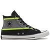 Converse Chuck Taylor All Star Hi-Vis Canvas Wrap Нескользящие Амортизирующие Высокие Кеды для Скейтбординга Унисекс Кроссовки Черный Зеленый Серый 169451C