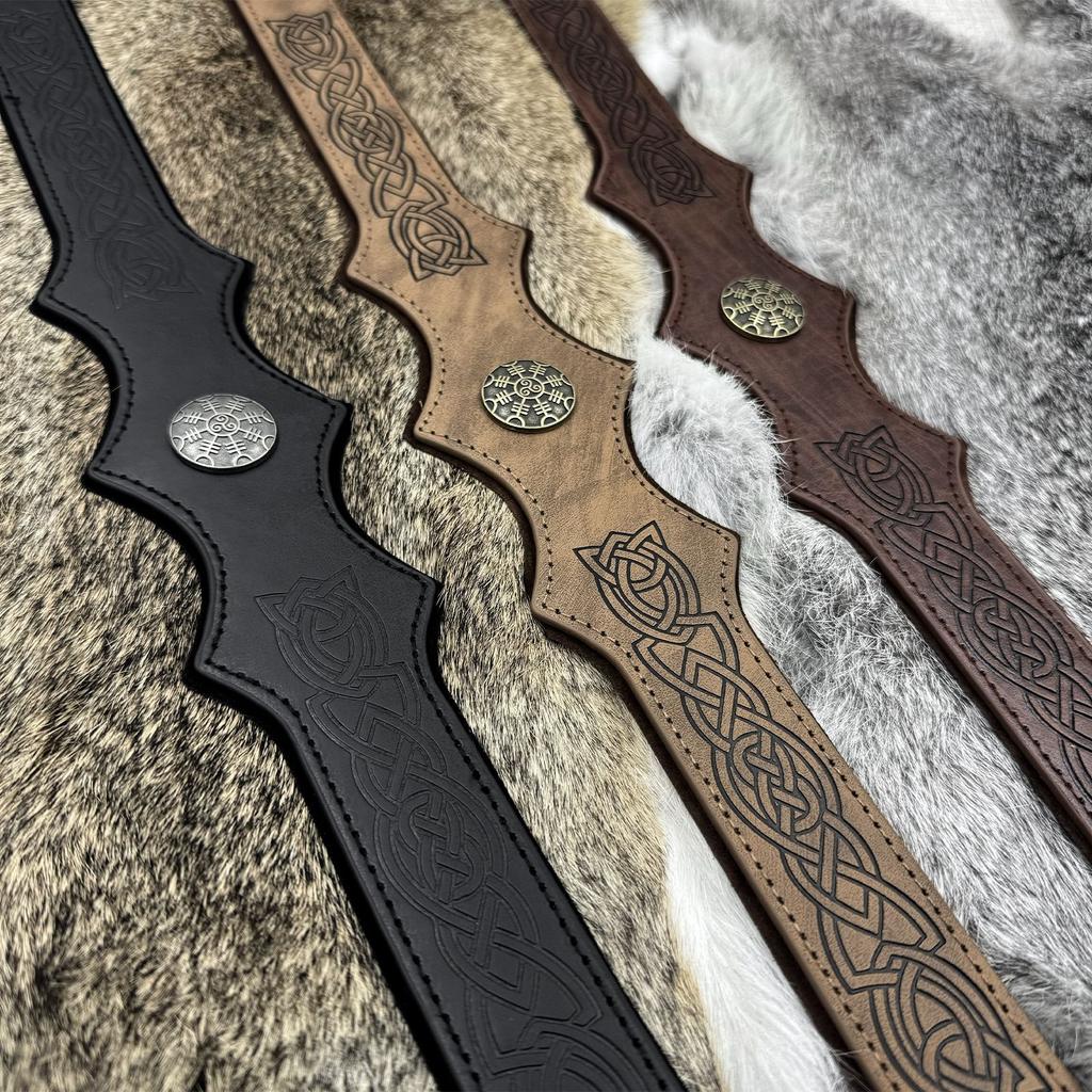 Medieval Headband Vintage Cosplay Viking Embossed Hairband for Men Cosplay Supplies Headband for Photoshoots and Stage