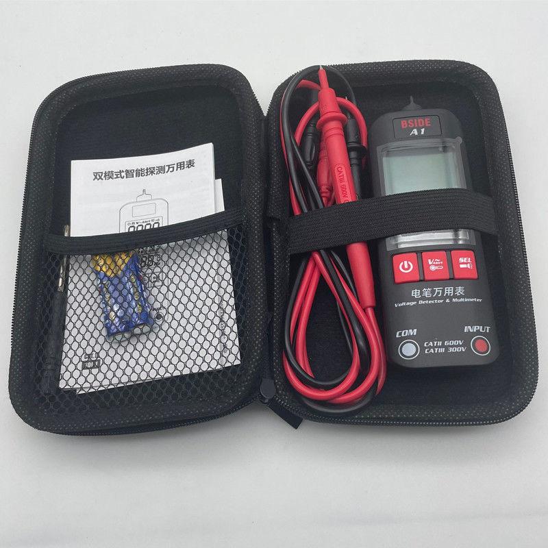 Multimeter Storage Bag Organizer - Waterproof Hard Case Storage Toolbag Tool Box with Mesh Pocket Tool Kit