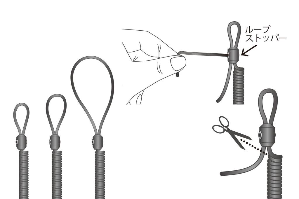 Daiichi Seiko Safety Rope 1515 Blue with Carabiner, for Fishing