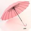 16-Rib Wind-Resistant Straight and Curved Handle Umbrella with Custom Logo