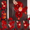 DIY Crafts Flower Backdrop 2025 Chinese New Year Spring Festival Background Home Decor