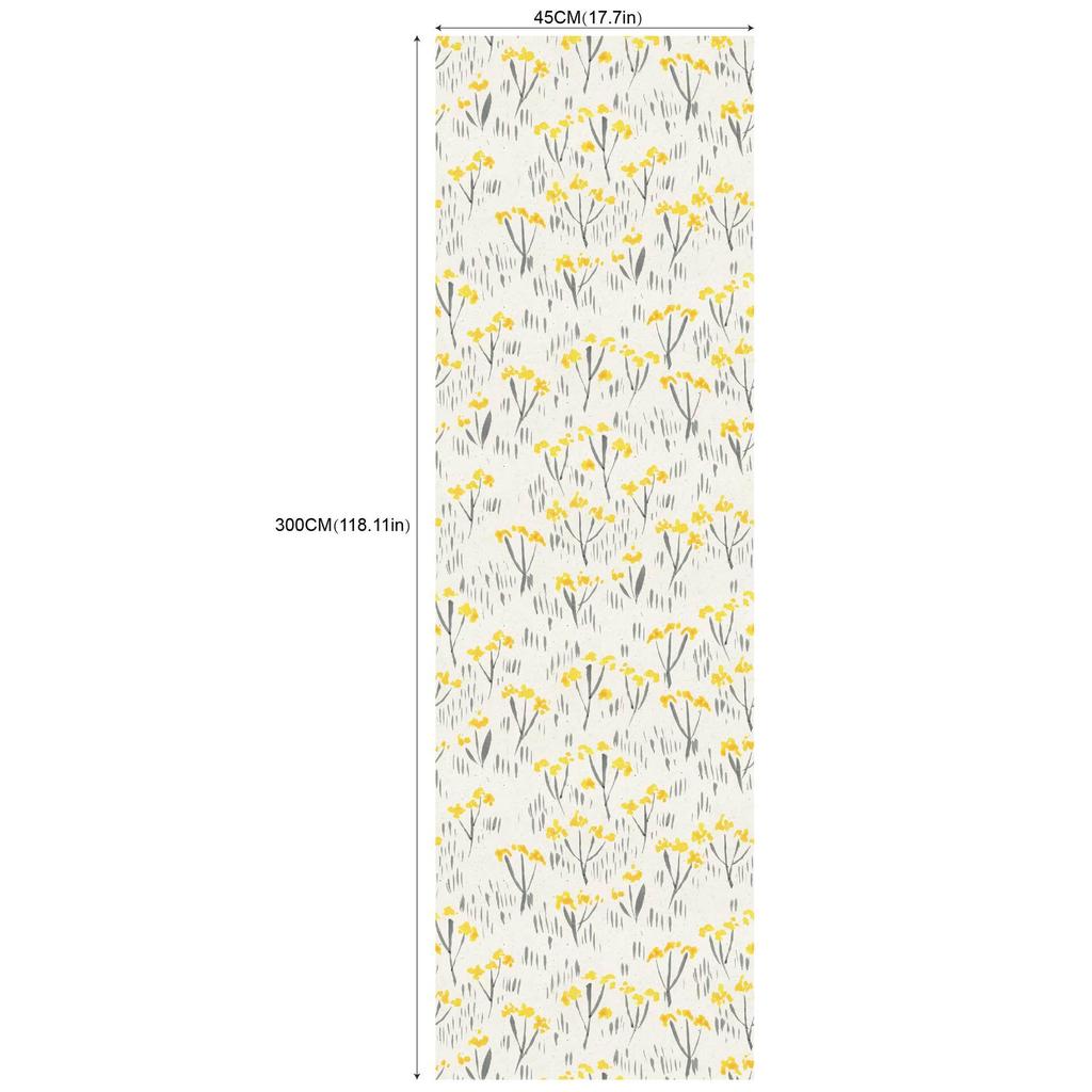 Съемные самоклеящиеся обои для гостиной и спальни (45 см * 300 см Терраццо с акварельными цветами