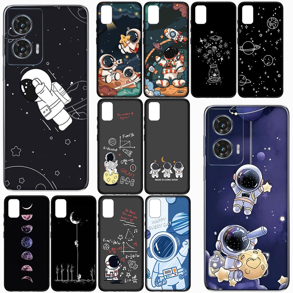 Cover for Motorola Moto Edge 70 60 Fusion NEO Pro G Stylus G56 G96 G52 G04 G05 Phone Case Moon luxury Astronaut Stars Sky