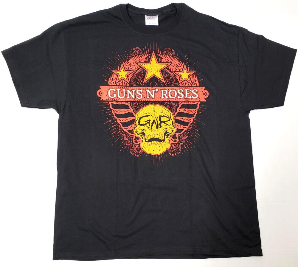 Футболка GUNS N' ROSES Лицензионная Двусторонняя Футболка Мужская XL Черная Новая Унисекс Футболка
