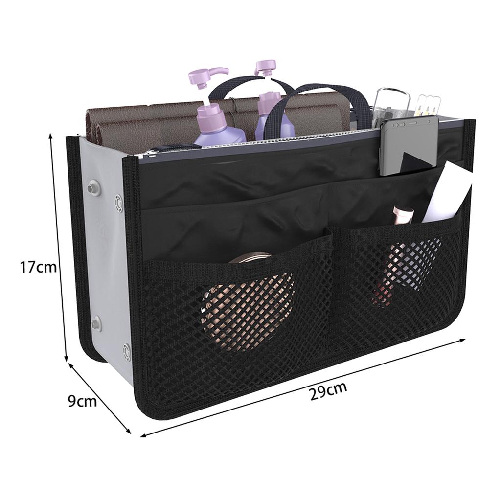 Дорожная сумка-органайзер для вкладышей женская нейлоновая сумка-органайзер для вкладышей, кошелек, многофункциональная большая вместимость, женская сумка-вкладыш, подкладка, косметичка