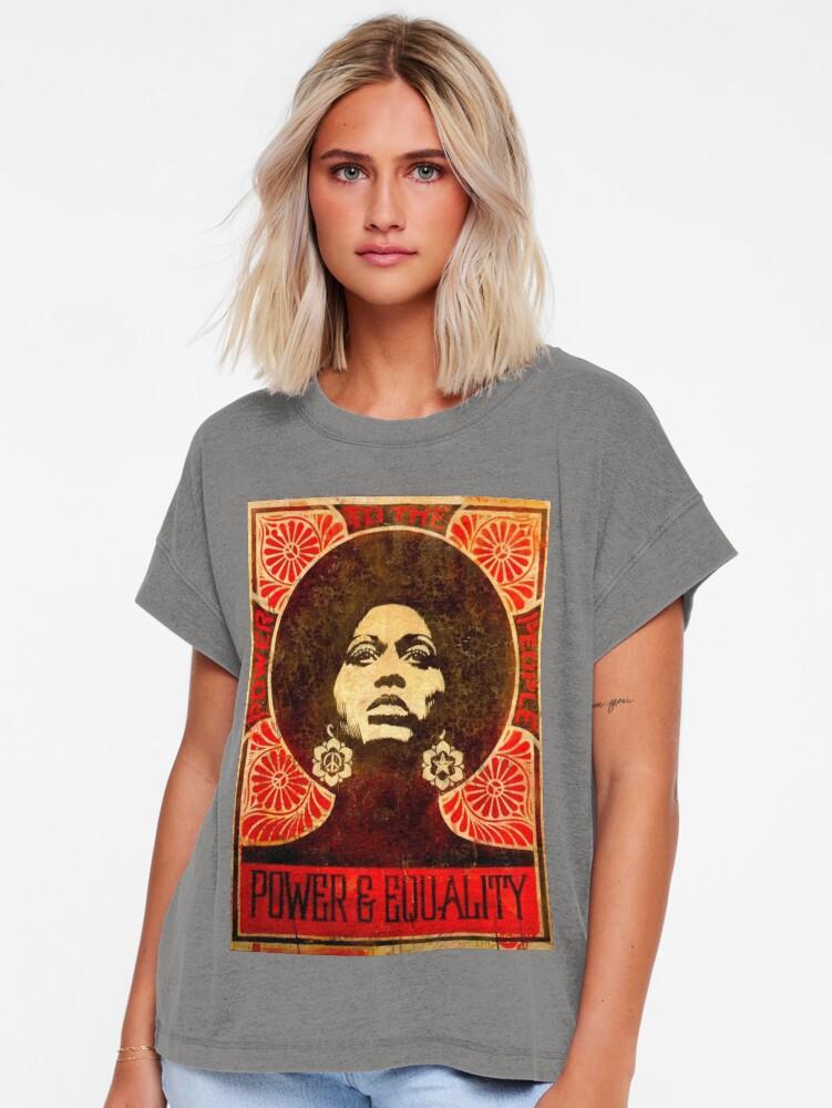 Black Panther Angela Davis poster 1971 Relaxed T-Shirt