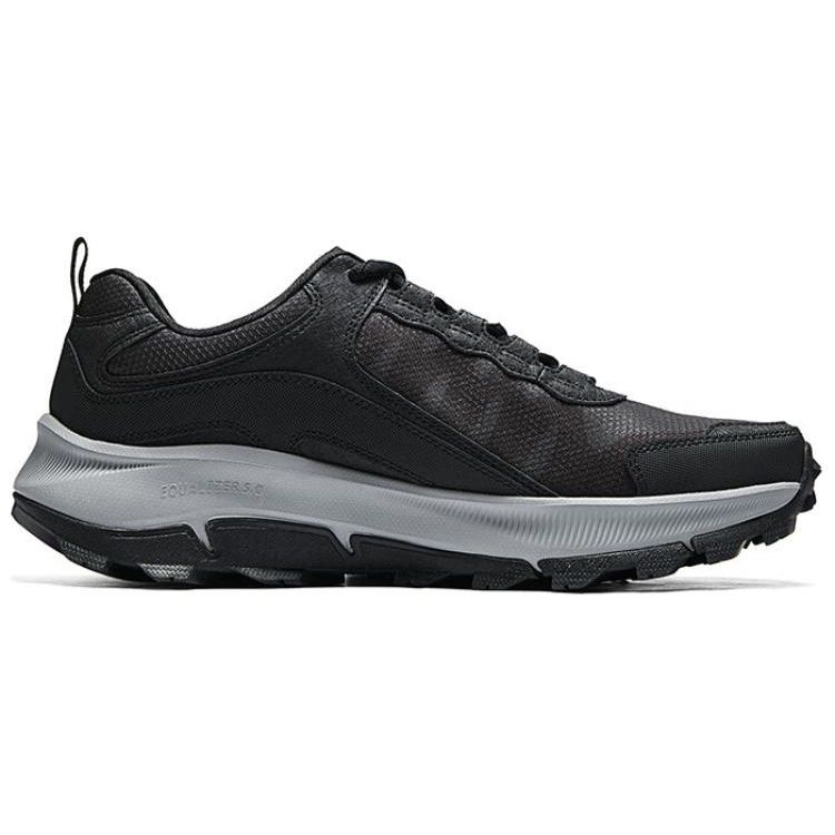 Skechers Сетчатые удобные универсальные низкие повседневные кроссовки мужские Черный Серый 237505-BKGY