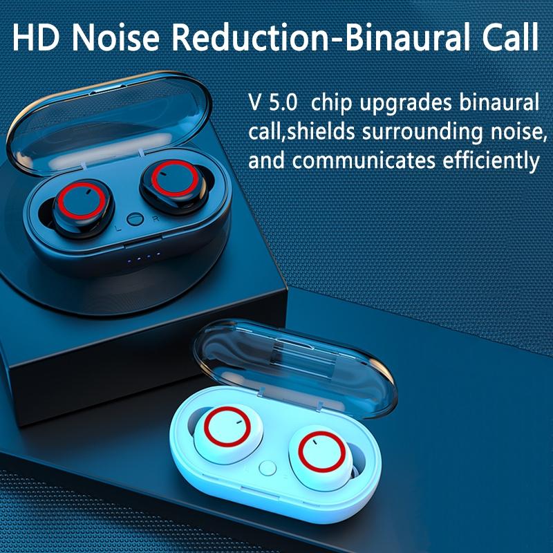 НОВЫЕ наушники Y50 TWS Bluetooth беспроводные наушники стереонаушники 5.0 беспроводные наушники с микрофоном для всех смартфонов