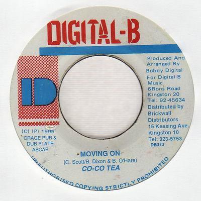 7-дюймовая пластинка COCOA TEA - Moving On DB073 Digital-B 1996 Ямайка Регги, Ска и Даб Б/У