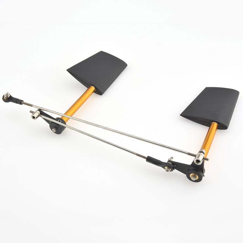 Nylon Dual Steering Rudder 28/36/44/52mm +Servo Steering Arm Rod Stopper Ball Head Joint for RC Boat Marine Cruise 1set